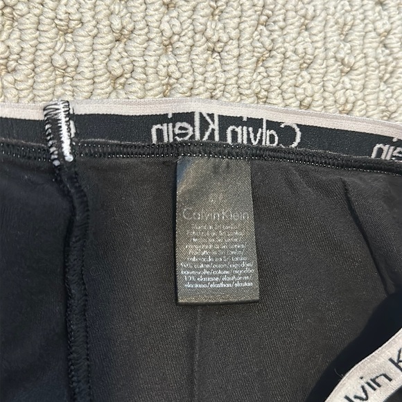 Calvin Klein Cotton Bralette Top + Boy Short Bottom Underwear Set in Black (S/M) - Picture 5 of 5
